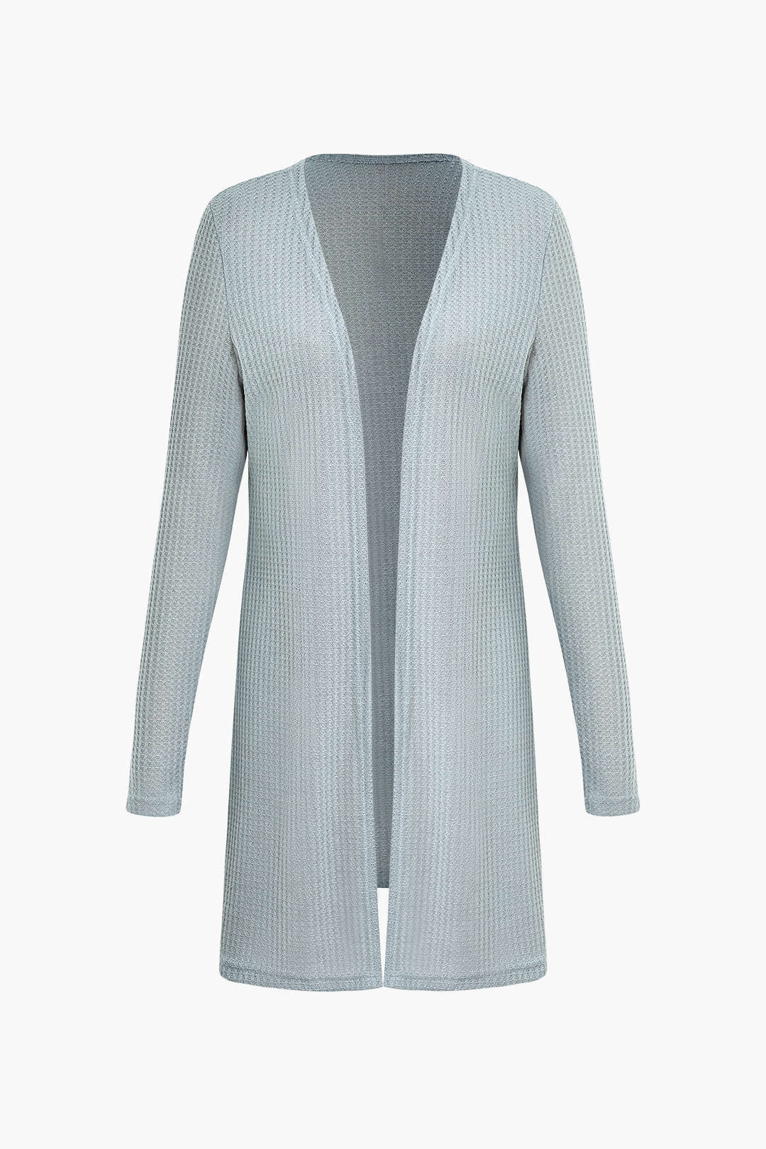 Waffle Cami Top And Drawstring Pants And Long Sleeve Cardigan 3 Pcs Set - Image 5