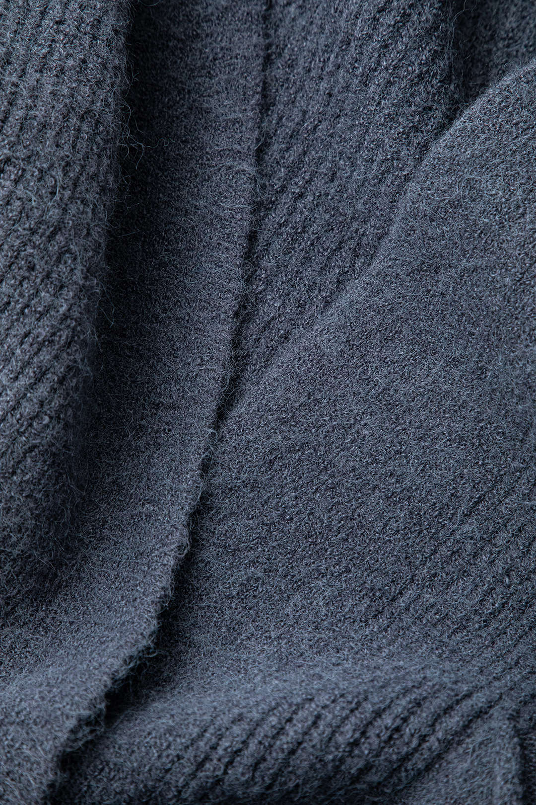 Solid Pocket Tie Knit Cardigan And Midi Skirt Set - Image 6