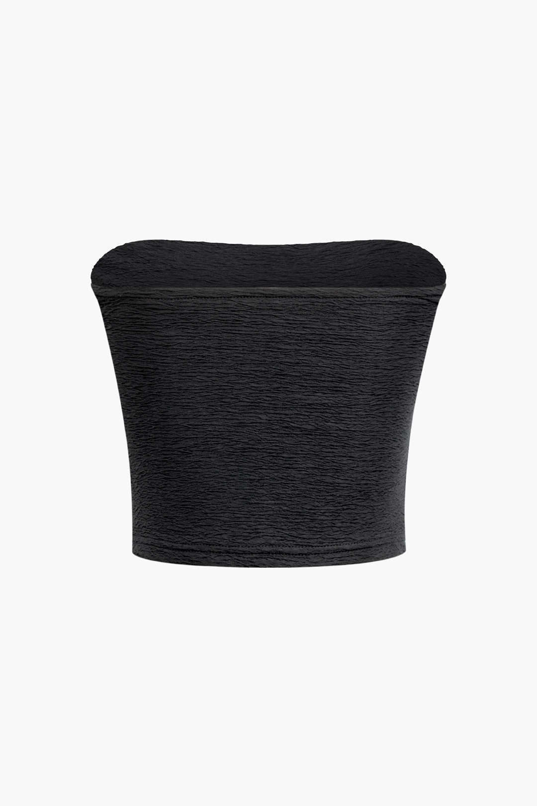 Solid Texture Tube Top And Split Maxi Skirt Set - Image 5